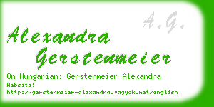 alexandra gerstenmeier business card